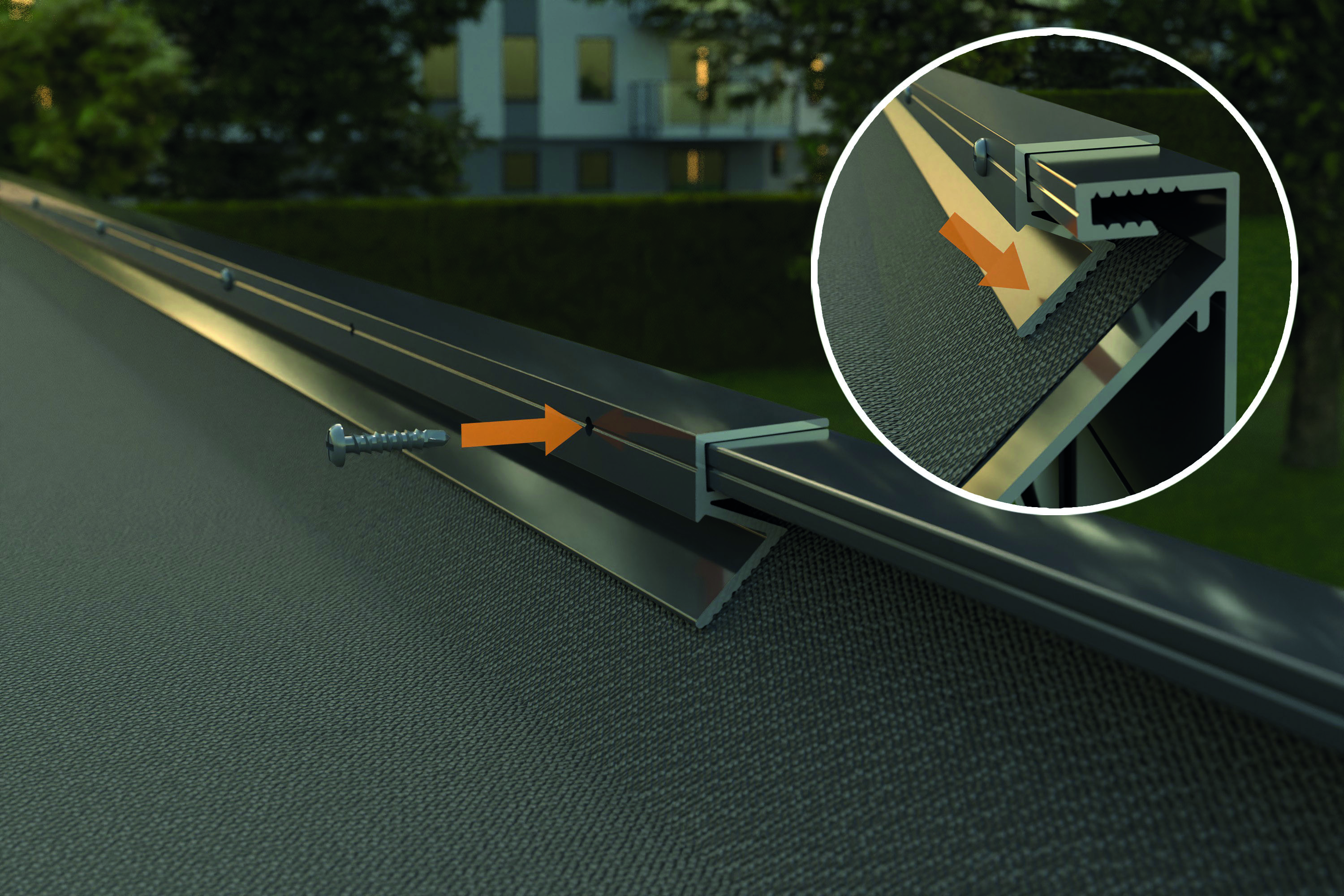 Profile attykowe warstwa uzupełnienie