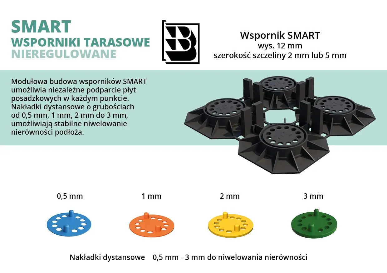Wsporniki tarasowe RENOPAD PRO – posadzka wentylowana w poziomie