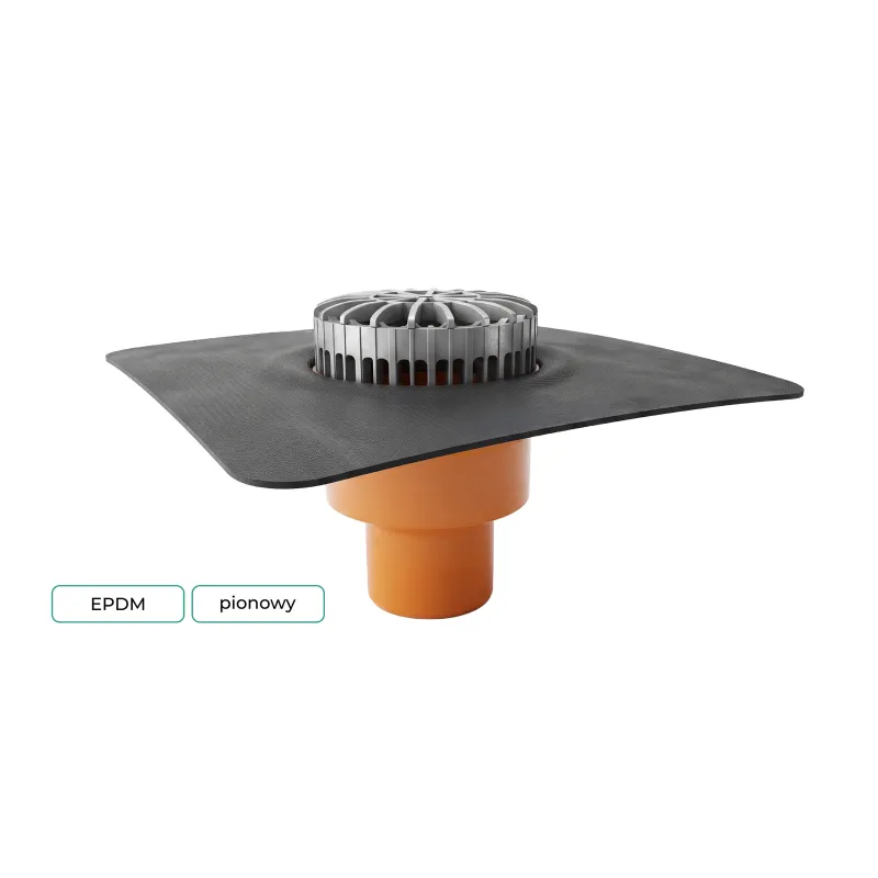 Wpust tarasowy pionowy TOPWET TWT 110 S z kołnierzem EPDM